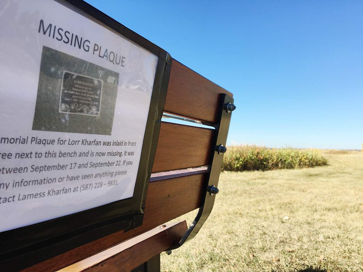 Kharfan family posted plea for plaque’s return