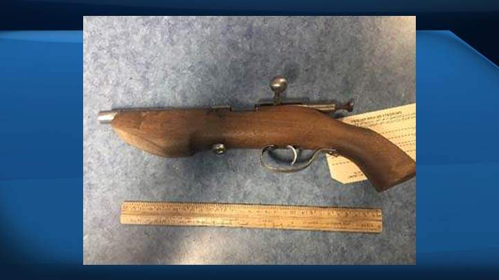 Prince Albert police seized this firearm during a search of the car on Sept. 24, 2017.