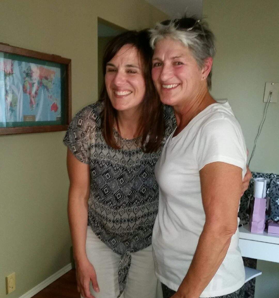 Shauna and Susan in September 2015, shortly after they first met.