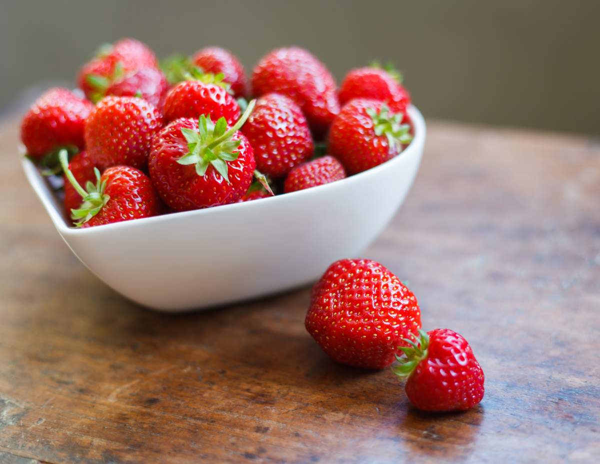 Perishables like strawberries are more readily available locally in Canada in the warmer months.