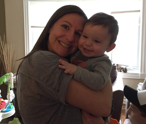 Melanie Parnass and her son, Spencer.