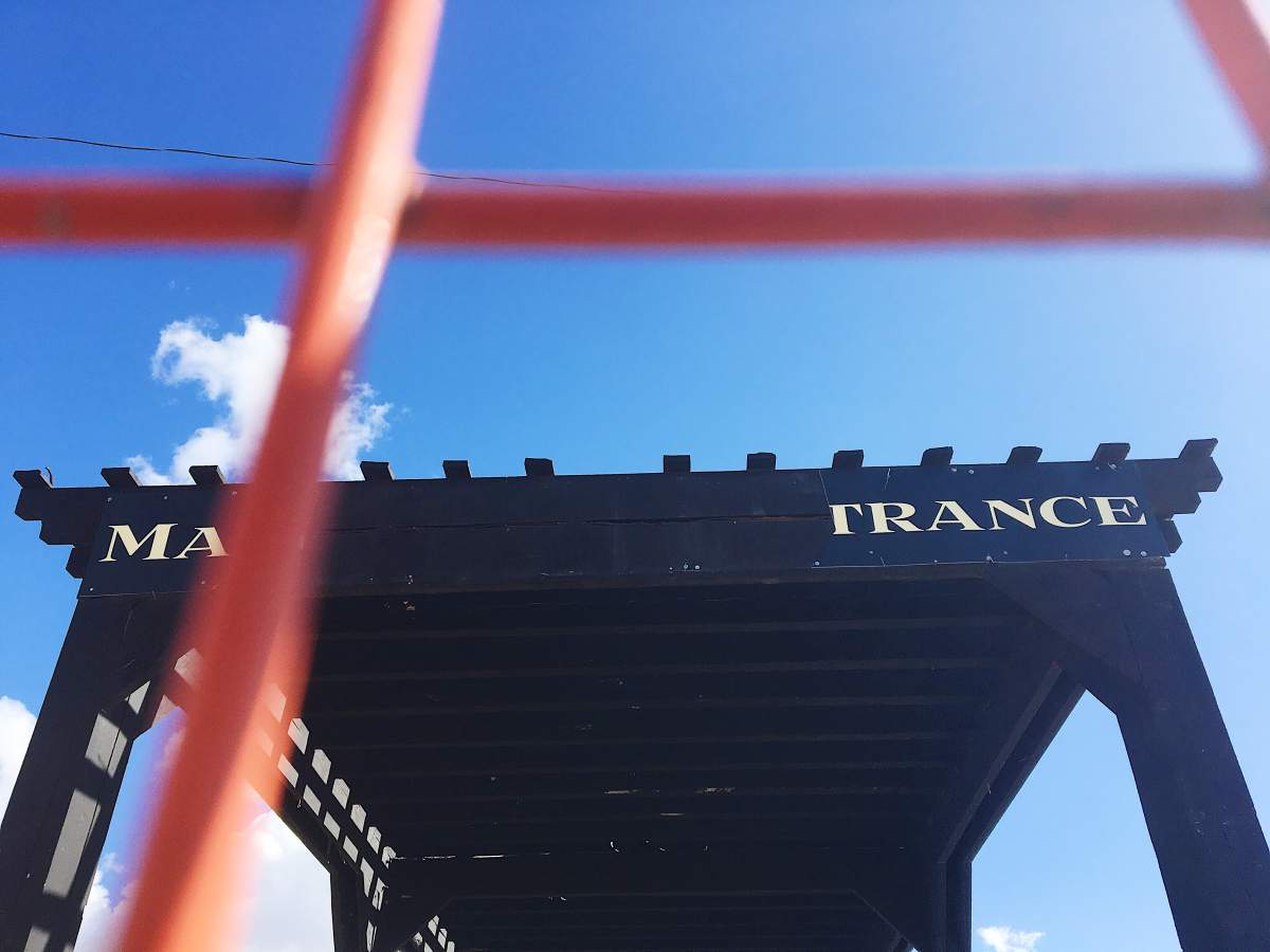 Original entrance to Symons Valley Ranch
