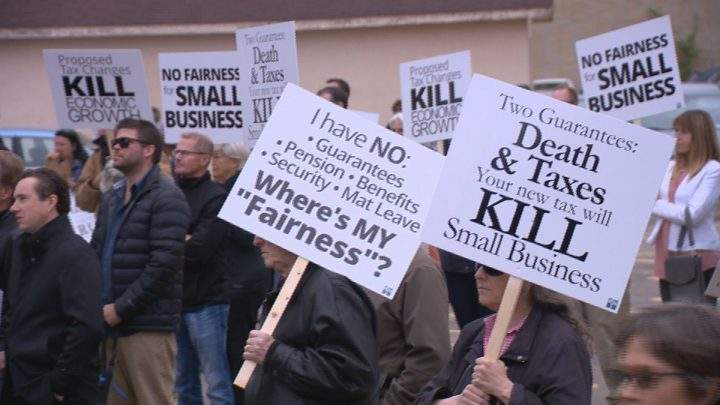 Saskatchewan farmers and small businesses protest proposed tax changes - image