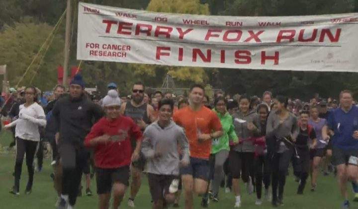 Thousands across B.C. took part in the Terry Fox Run on Sunday to raise funds for cancer research.