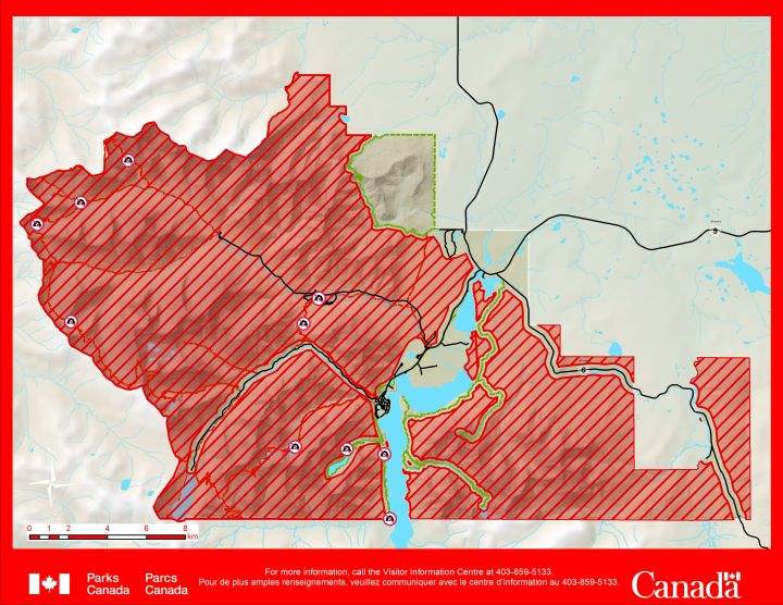 Waterton closure Sept 3