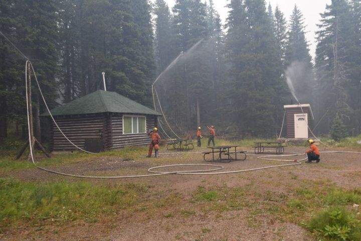 Waterton crews Parks Canada