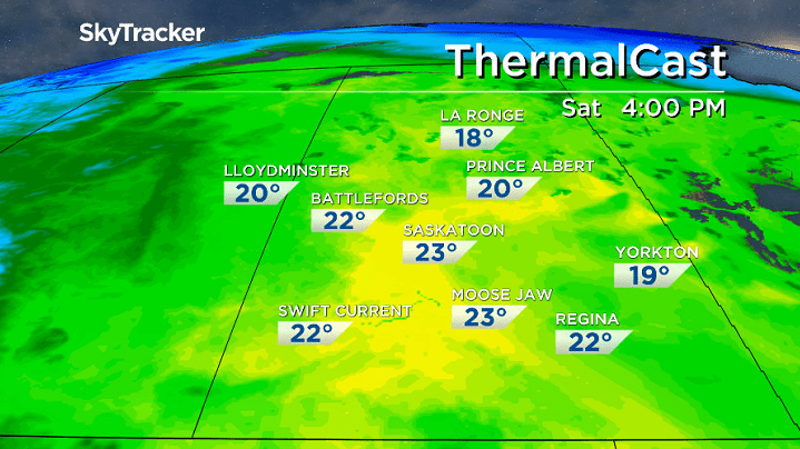 We crack into 1 more 20 degree day on Saturday to end September before big changes move in to start October.