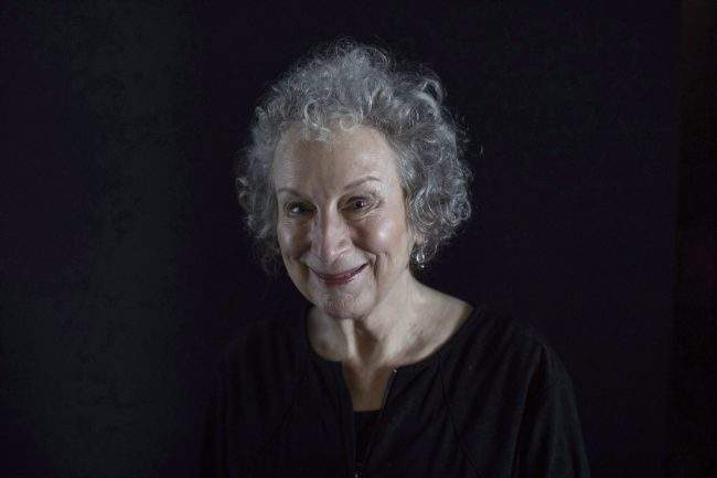 Author Margaret Atwood poses for a photo as she promotes "Alias Grace," at the Toronto International Film Festival, in Toronto on Wednesday, Sept.13, 2017. 

