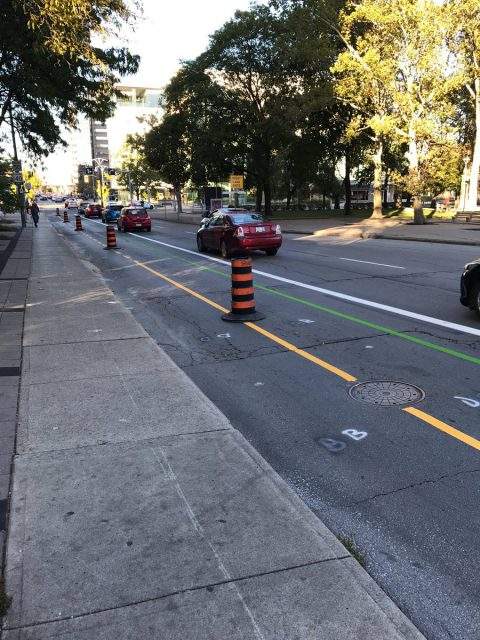 Hamilton cyclists celebrate new Bay Street bike lanes - image