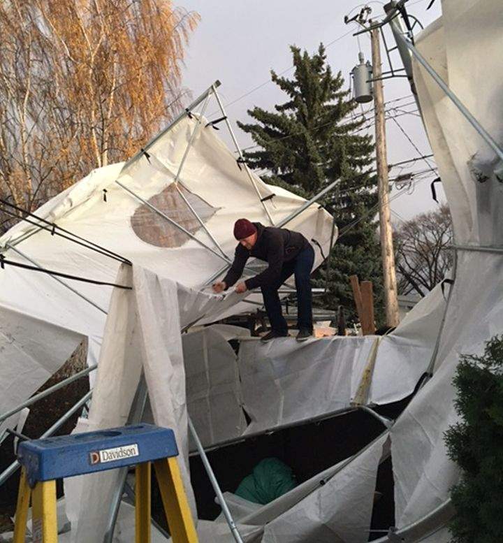 Calgary is cleaning up after a windstorm swept through the city Oct. 17, 2017.