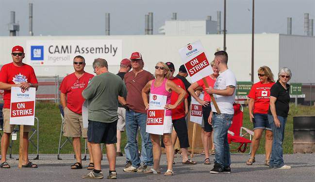 Striking CAMI workers.