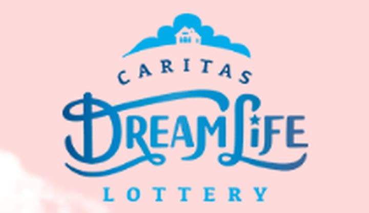 Logo for the Caritas DreamLife Lottery.