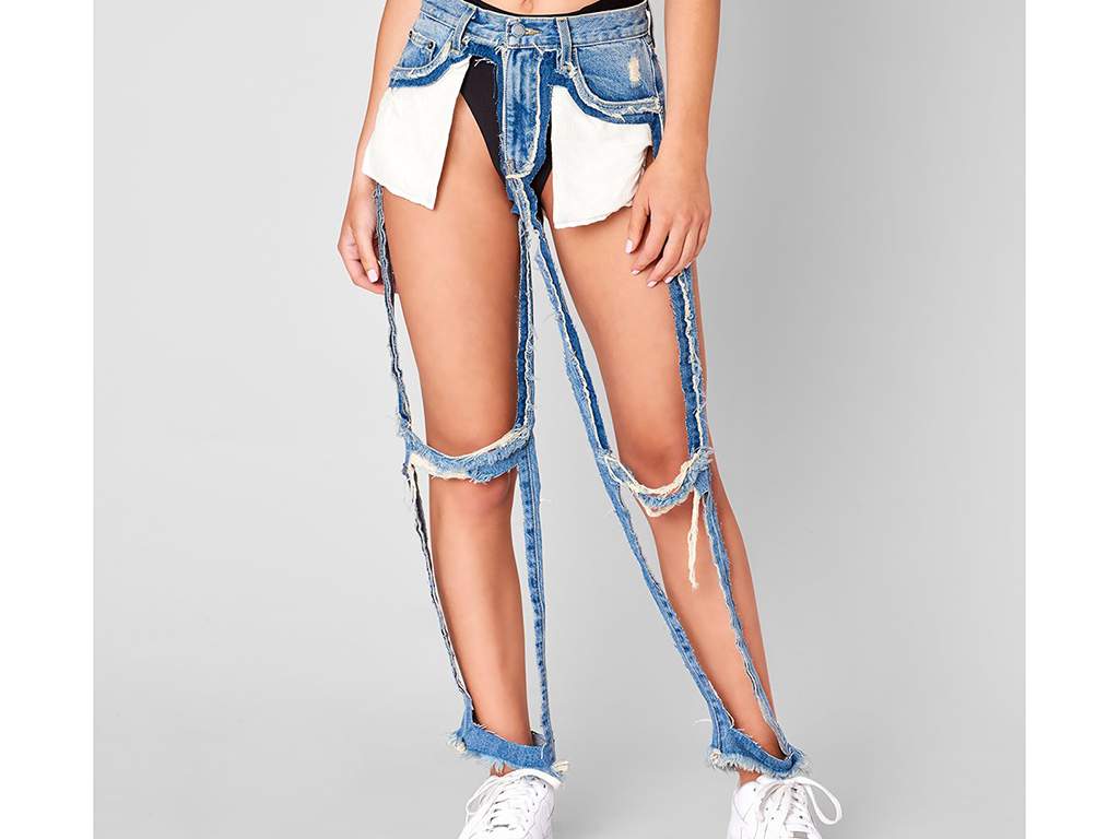 Carmar Denim's 'extreme cut out jean' retails for US$168 and is currently sold out.