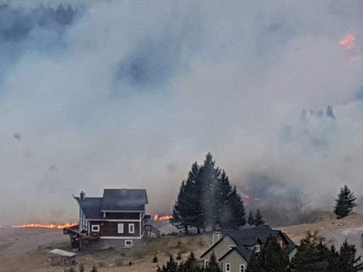 Residents in the southern Alberta community of Coleman were being evacuated Tuesday, Oct. 17, 2017 due to a wildfire.