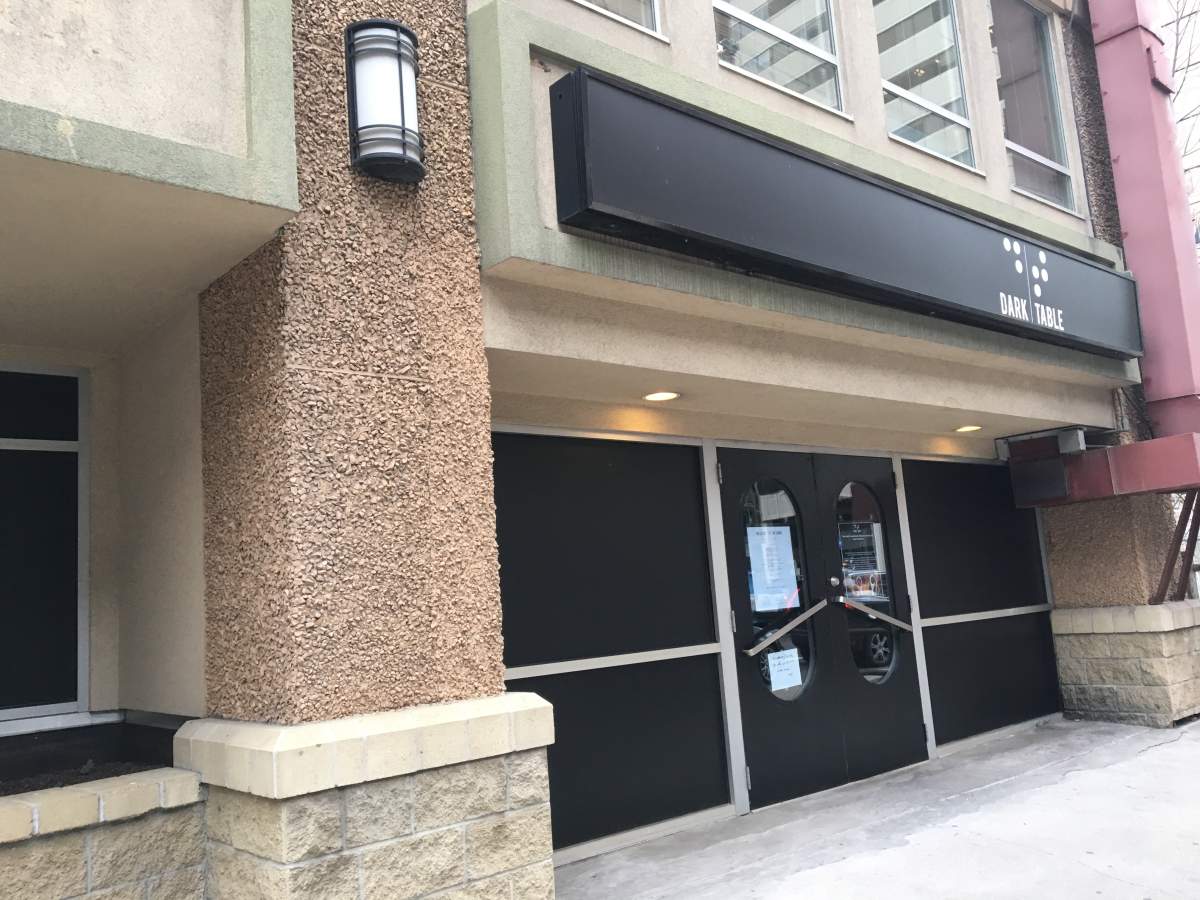 Blind dining restaurant Dark Table opened in Calgary on Oct. 19, 2017.