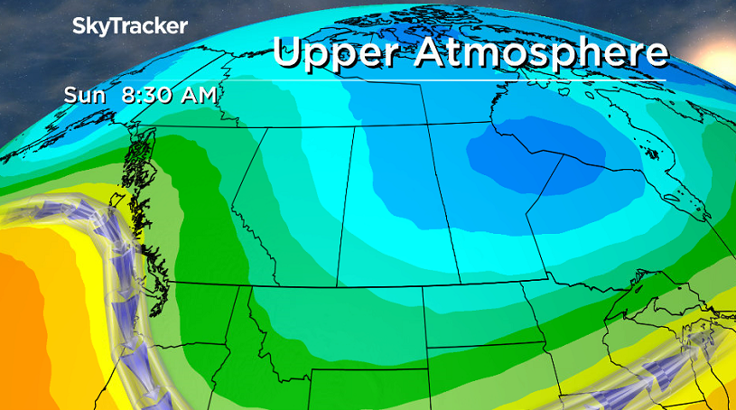 Deep upper trough drops in this weekend and keeps conditions cool and unsettled.