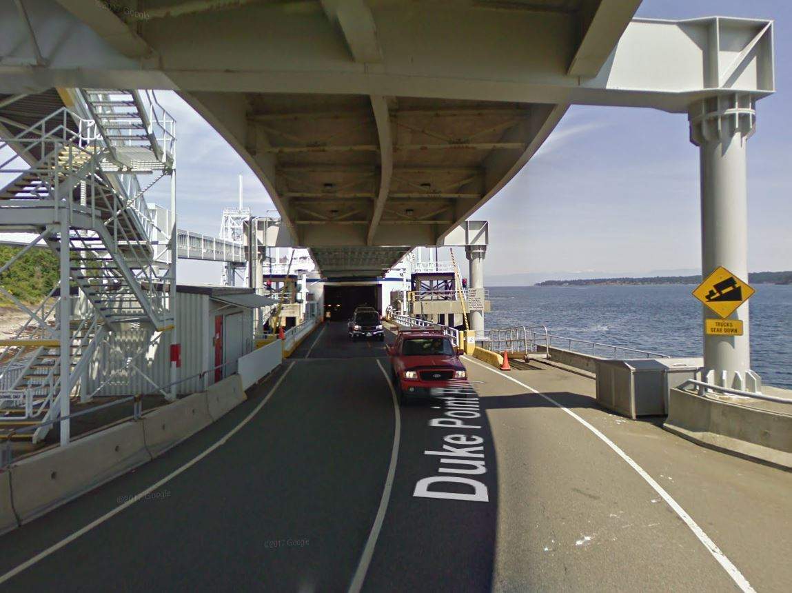 Duke Point Ferry terminal.