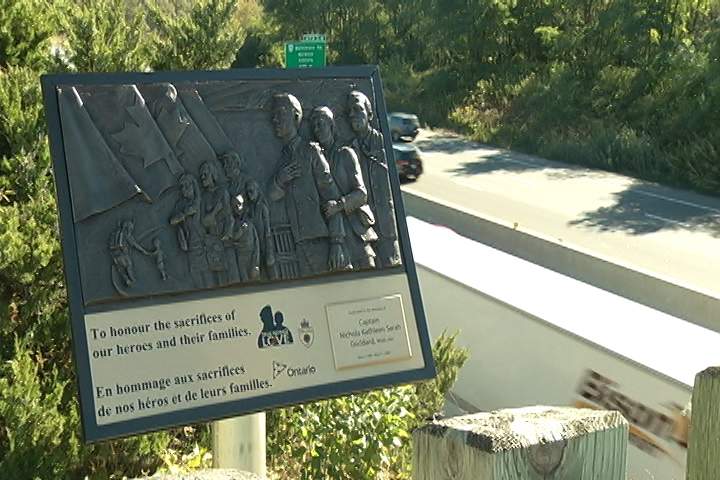 Highway of Heroes in Cobourg pays tribute to Capt. Nichola Goddard - image