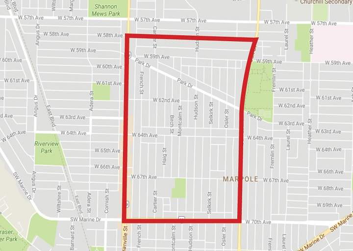 This is the area police are asking for residents’ surveillance, dashcam or security footage.