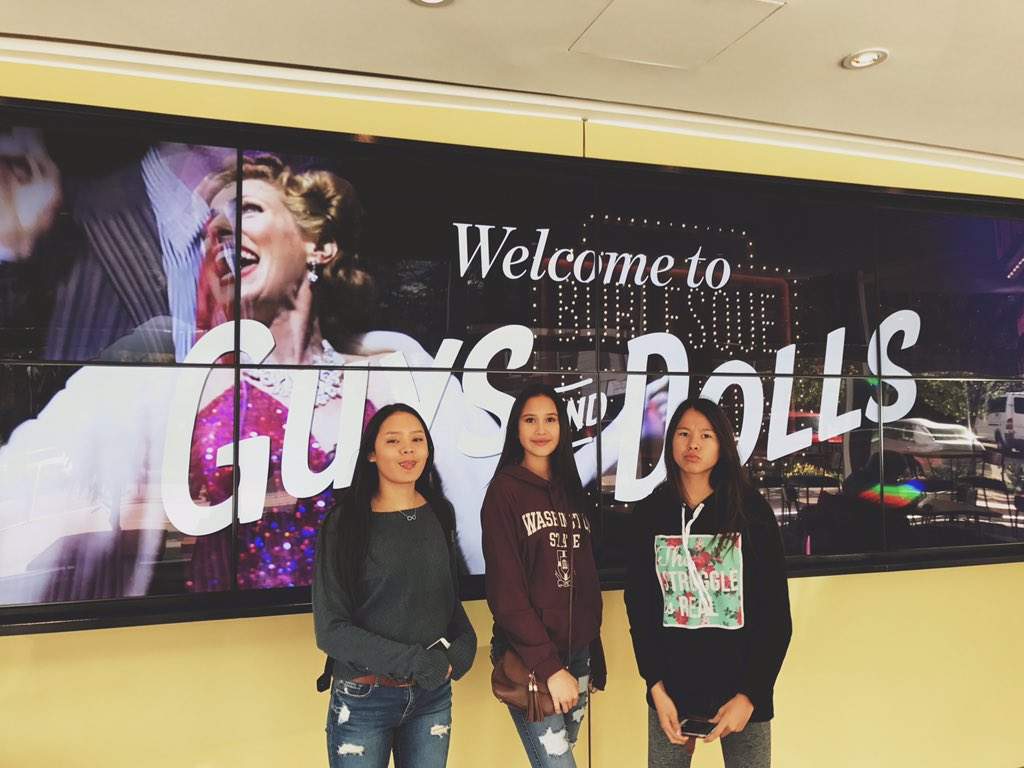 From left to right, Haley Manuel, 15, Arianna Laboucan, 14, and Jocelyn Bourassa, 12.