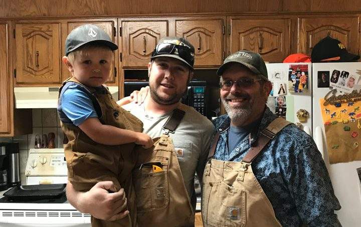 Paul Tremel, middle, with his son and father, Jean.
