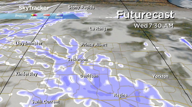 It'll be a snowy start to November with a few centimetres on the ground Wednesday morning.