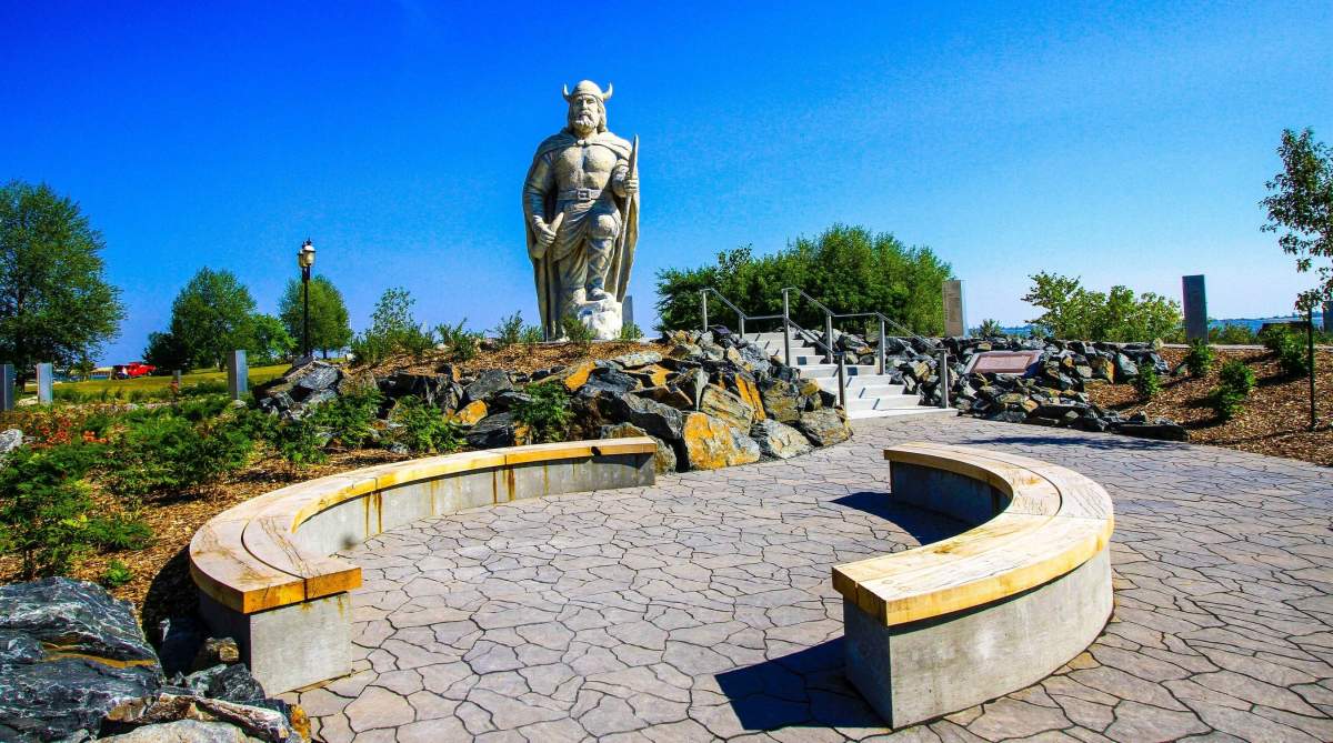 The Viking Statue will be lit up in rainbow colours throughout the Pride event.