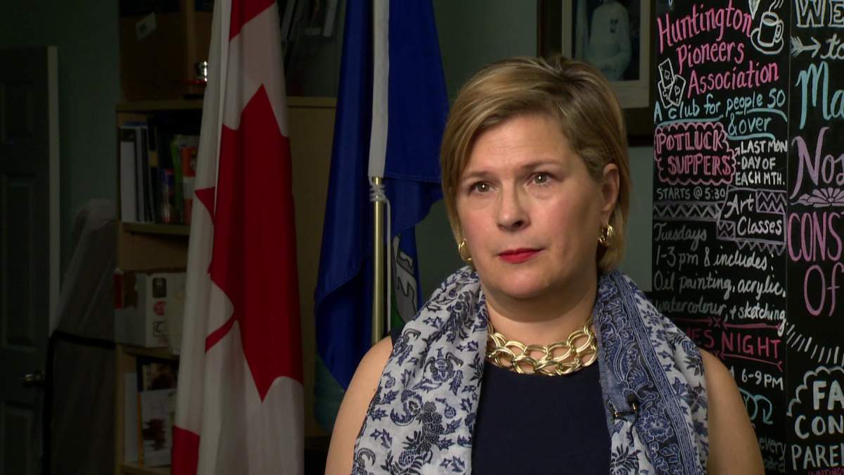 Karen McPherson announced Wednesday, Oct. 4, 2017, that she is leaving the Alberta NDP caucus to sit as an independent.