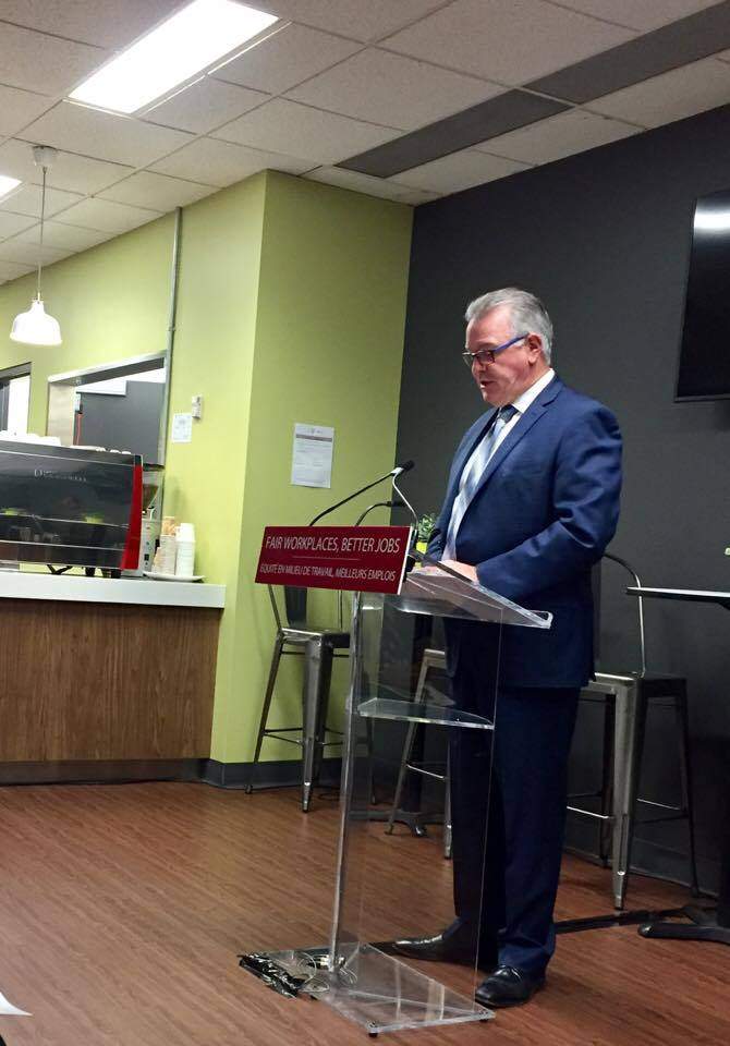 Kevin Flynn announces proposal for job protected leave for victims of domestic or sexual violence.