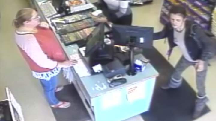 Police are looking woman accused of stealing items from a business in Luseland.