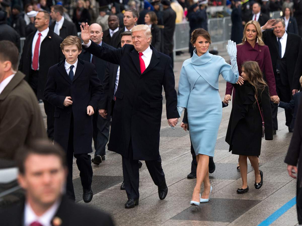 The first lady's inauguration outfit has been reinterpreted in a considerably sexier fashion. 