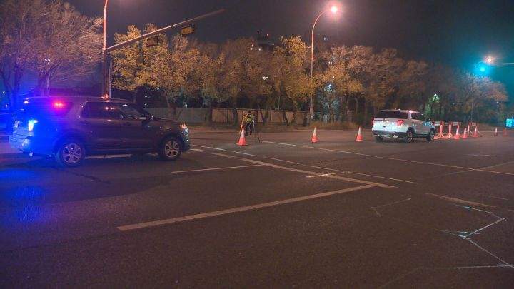 A 70-year-old woman was taken to hospital in critical condition after she was struck in a marked crosswalk in the area of 87 Avenue at 169 Street Wednesday, Oct. 11, 2017.