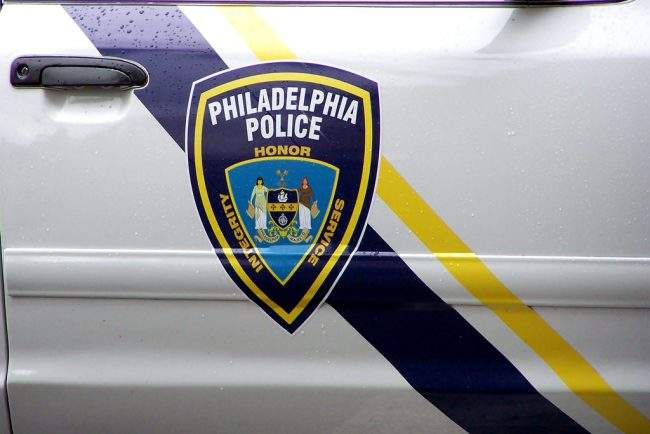 File photo of Philadelphia Police Department crest on a police cruiser.
