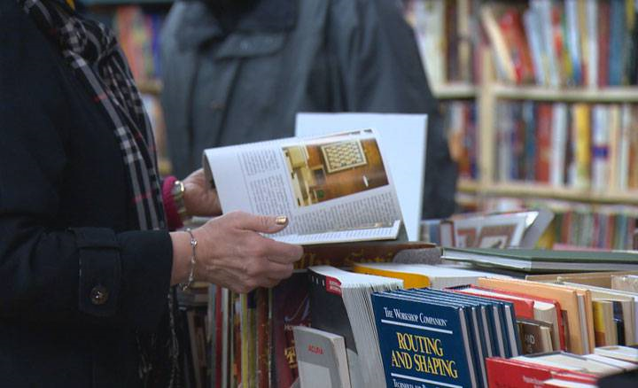 The book won't be going back on the shelf because the pages have yellowed and it has a foul smell.