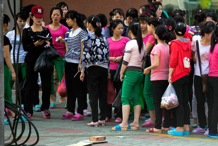 North Korean workers