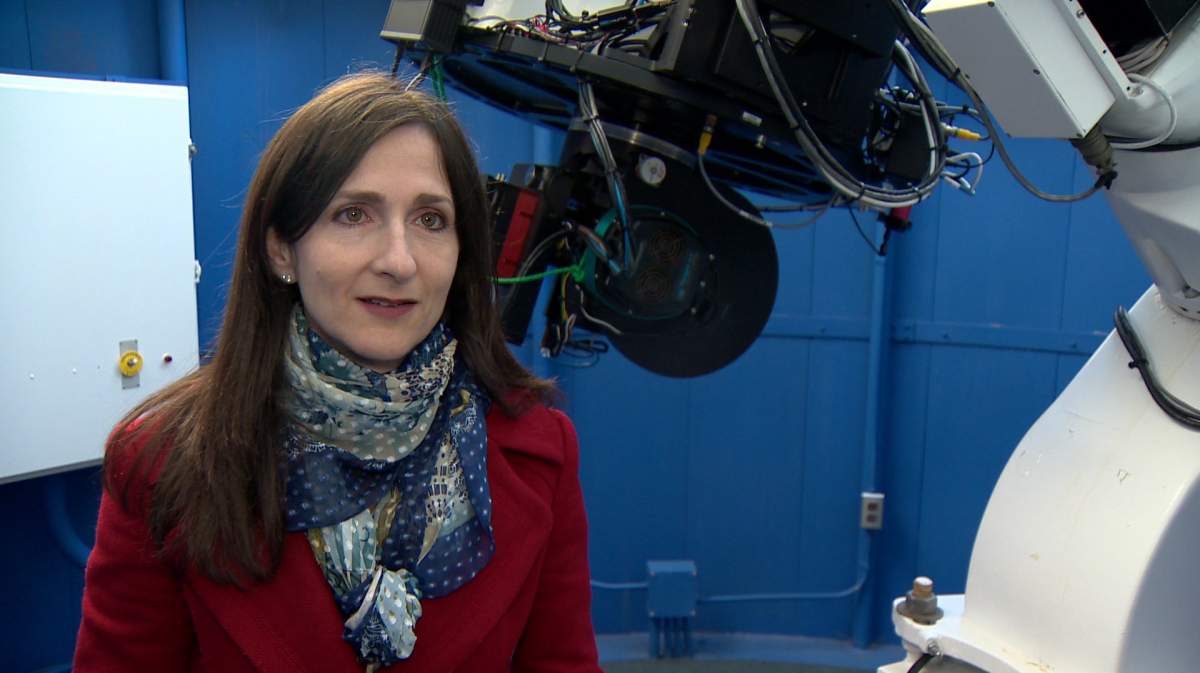 Sara Seager pictured in the Burke-Gaffney Observatory in Halifax on Oct. 20, 2017.