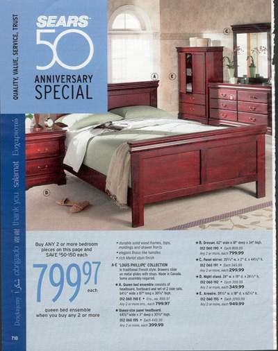 Sears Canada Catalogue, 2003.
