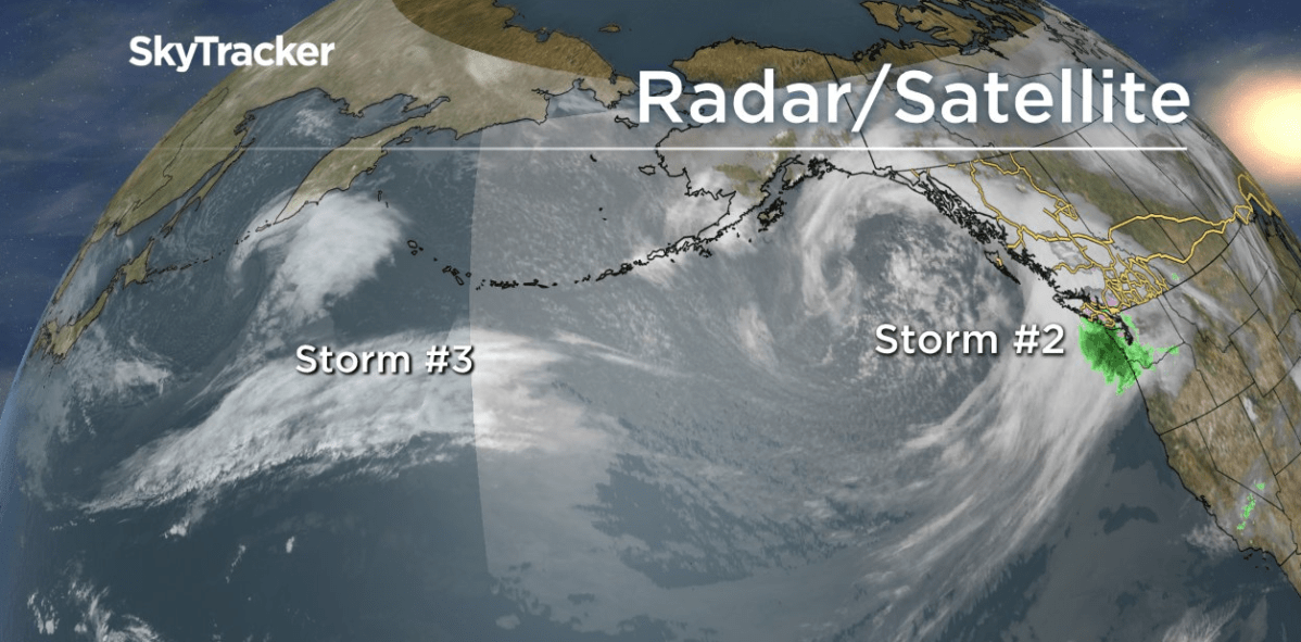 The South Coast can expect more wet and windy weather over the next few days.  (Mark Madryga/Global News).