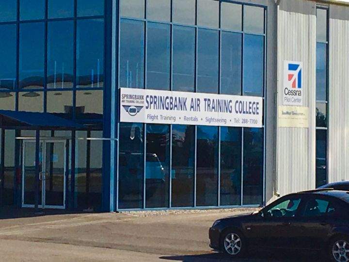 The Springbank Air Training College west of Calgary.