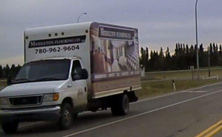 On Friday night, the RCMP released a photo of the suspect vehicle in a deadly hit-and-run in Thorsby, Alta. earlier in the day.