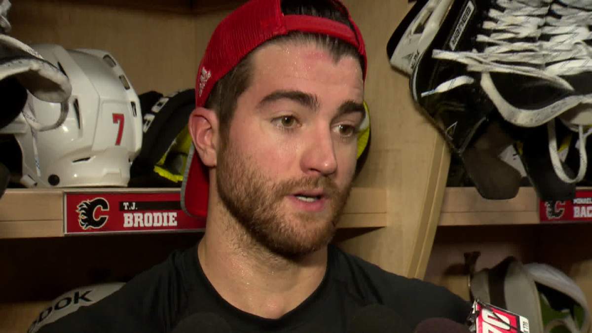 Calgary Flames defenceman T.J. Brodie. 