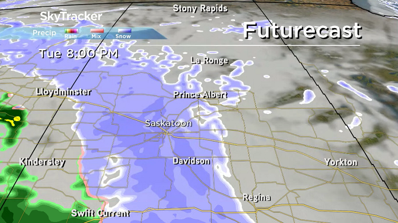Trick-or-treaters should be prepared for heavy snow to be falling Halloween evening.