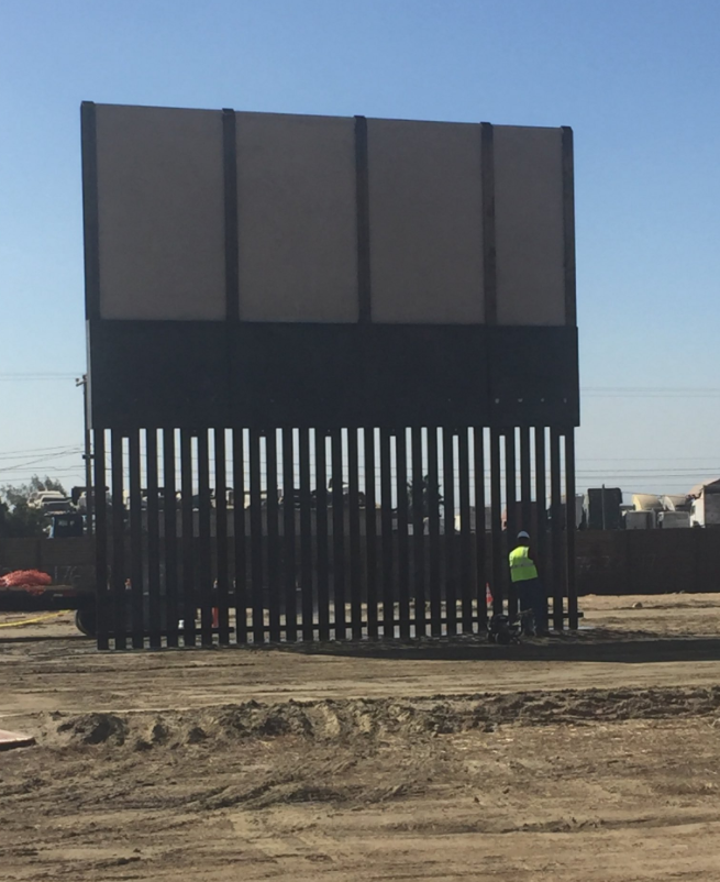 U.S. Customs and Border Protection shared photos of Mexico border wall prototypes.