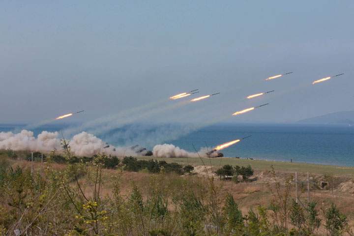 A military drill