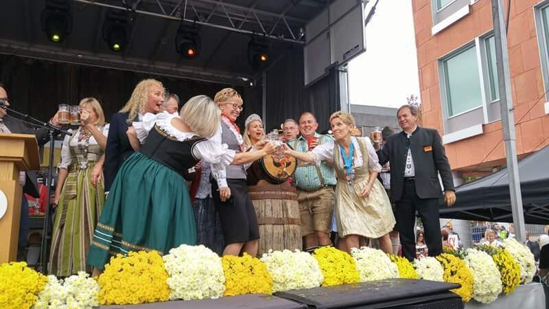 Premier Kathleen Wynne kicked off Kitchener's renowned Oktoberfest Friday.