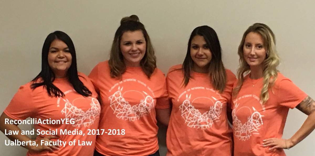 Members of the U of A law school ReconciliActionYEG team.