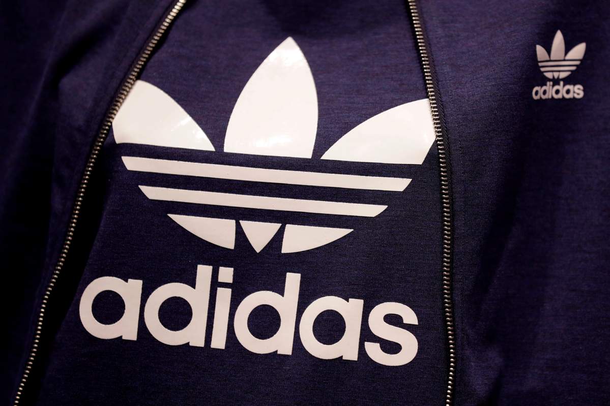 The Adidas logo.