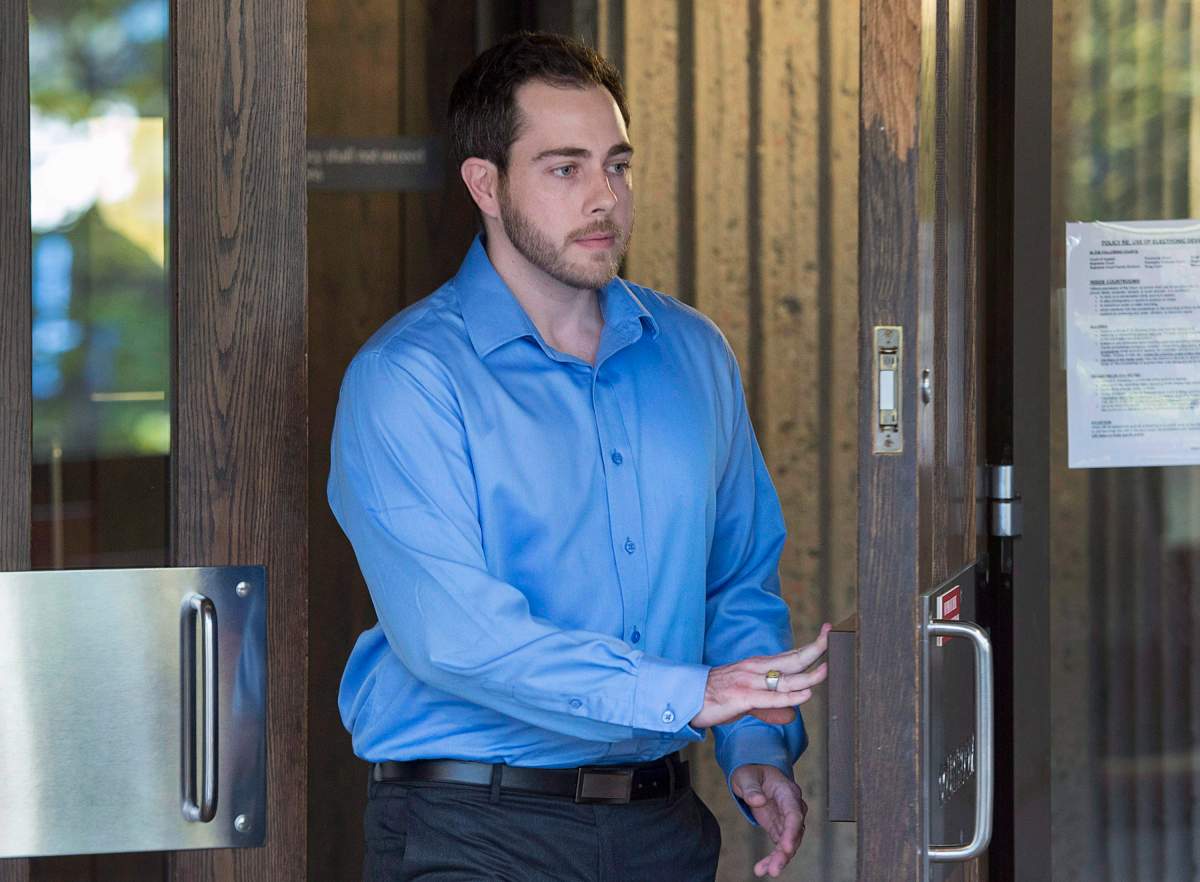 Christopher Calvin Garnier, charged with second-degree murder in the death of Constable Catherine Campbell, an off-duty police officer, attends a pre-trial hearing at Nova Scotia Supreme Court on Tuesday, Oct. 24, 2017. Garnier's trial is scheduled for November. 