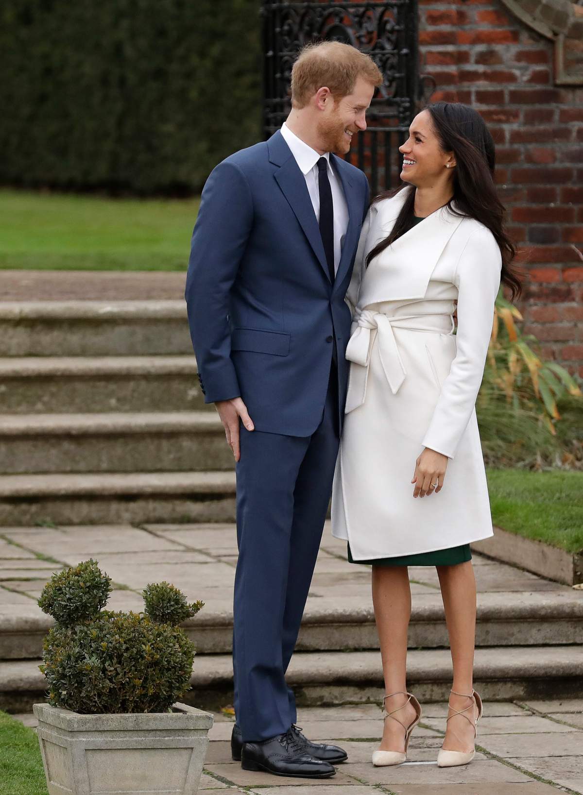 Prince Harry, Meghan Markle appear together for first time as engaged couple - image