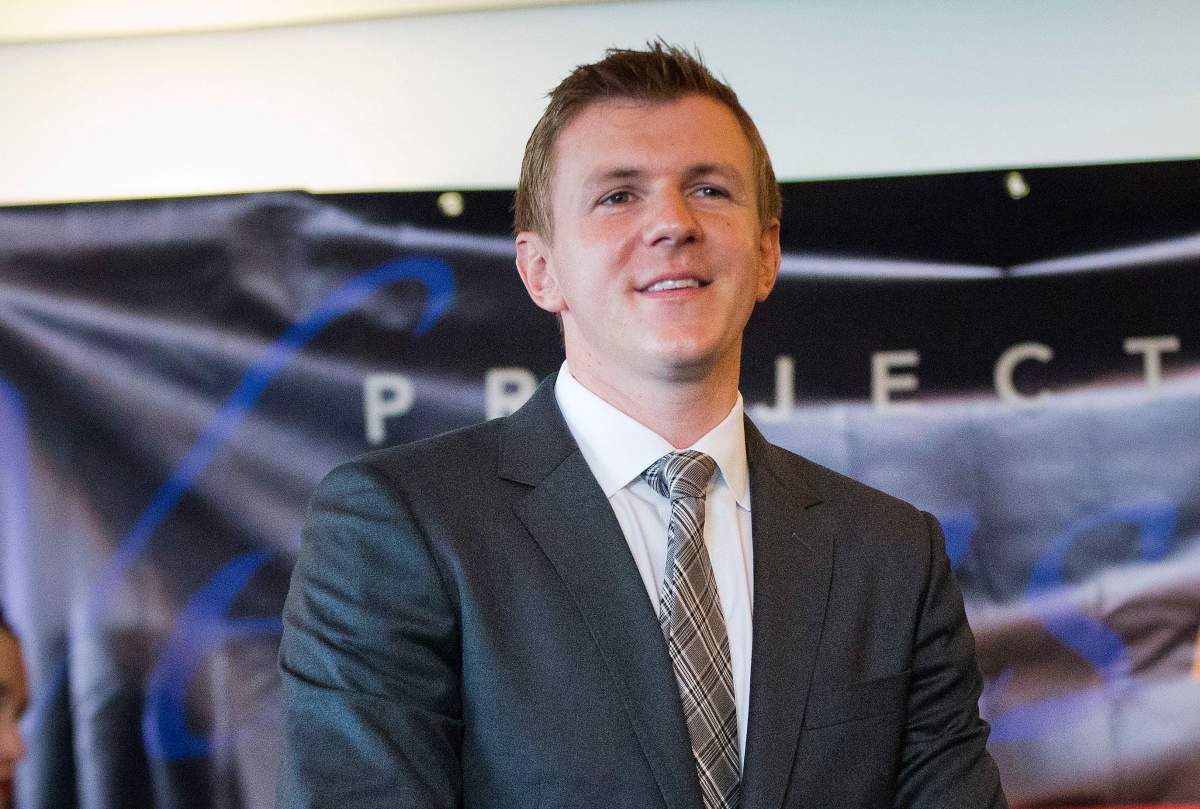 FILE – In this Sept. 1, 2015, file photo, James O’Keefe, President of Project Veritas Action, waits to be introduced during a news conference at the National Press Club in Washington.
